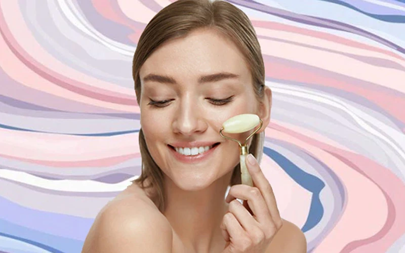 how to massage your face with jade roller