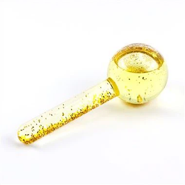 Златни ледени глобуси за масаж за грижа за кожата