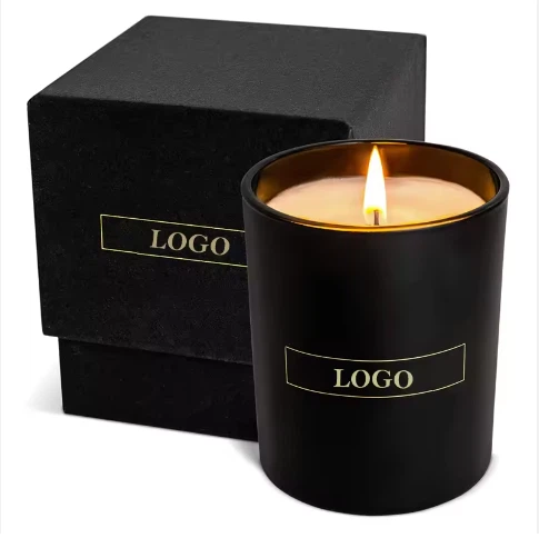 Бездимна органична естествена дълготрайна ароматерапевтична свещ със соев восък